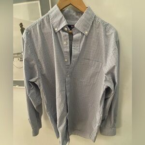 Vineyard Vines Blue and White Checkered Button Down Shirt